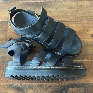 Black Strappy Platform Sandals